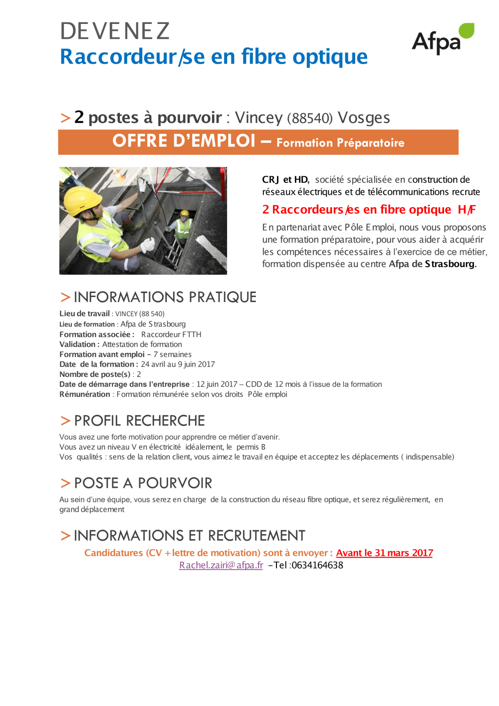 Lettre De Motivation Pour Une Formation Afpa