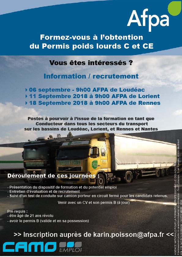 Conducteur Permis C Et Ce Afpa