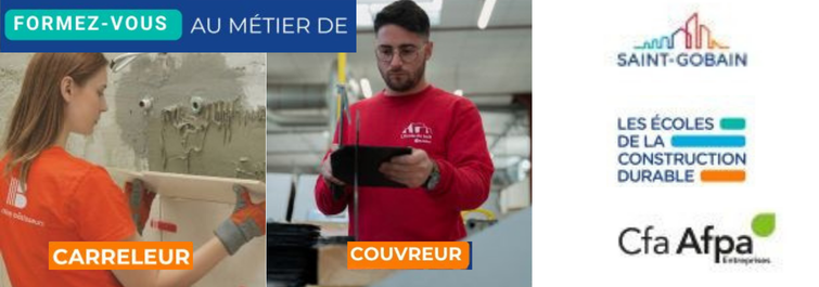 Forme-toi aux métiers du bâtiment à Rennes avec l’AFPA et les Écoles de la Construction Durable par Saint-Gobain