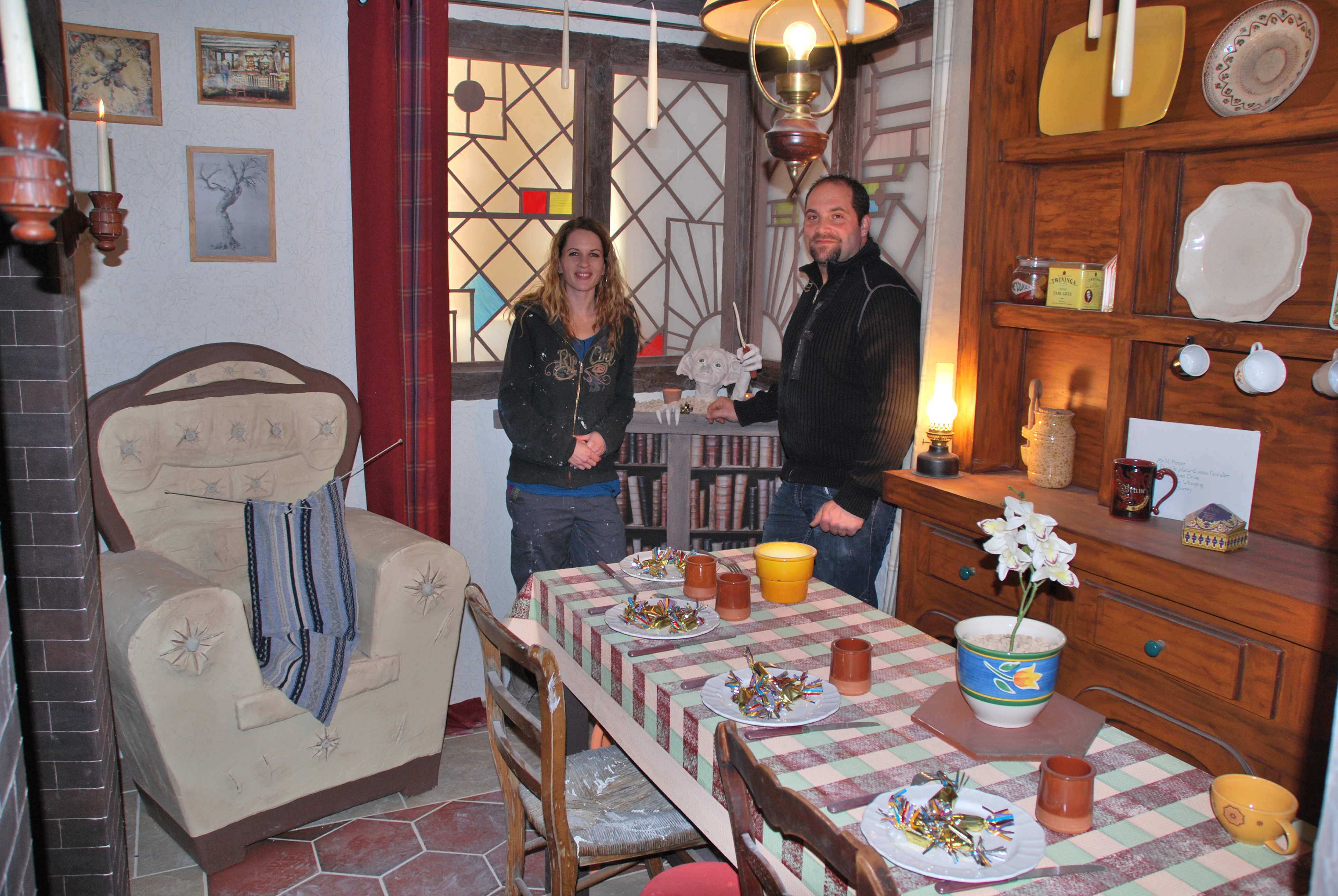 Un décor à la Harry Potter à l'Afpa de Bourg-en-Bresse : du bluff, du placo et une touche de peinture