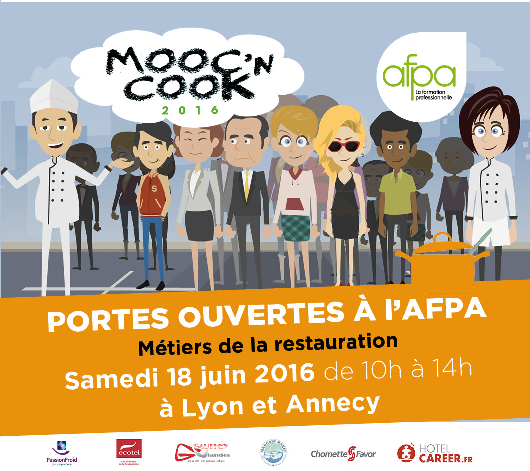 18 juin : Porte ouverte à l’Afpa spéciale Métiers de la restauration à l’occasion du concours de cuisine, Mooc’n’cook 2016