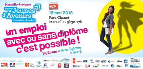 J-1 : Rejoignez-nous salon jeunes d’avenirs, AEF le mardi 15 mai au Parc Chanot à Marseille
