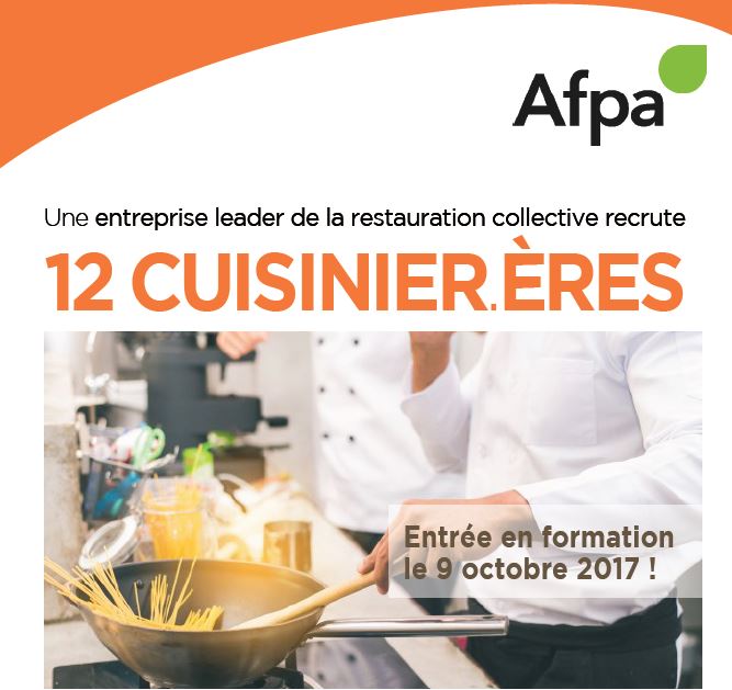 Une entreprise leader de la restauration collective recrute 12 Cuisinier.ères !