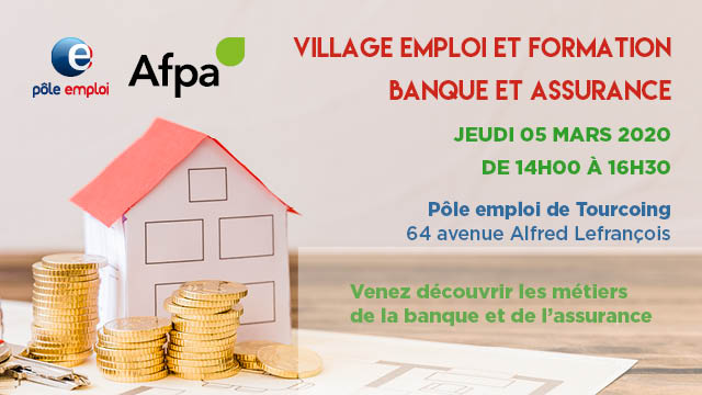 Venez visiter le village emploi & formation sur les métiers de la banque assurance