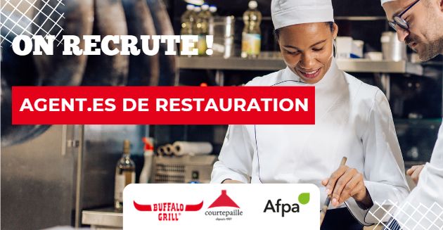 Buffalo Grill et Courtepaille recrutent en alternance des agent.es de restauration