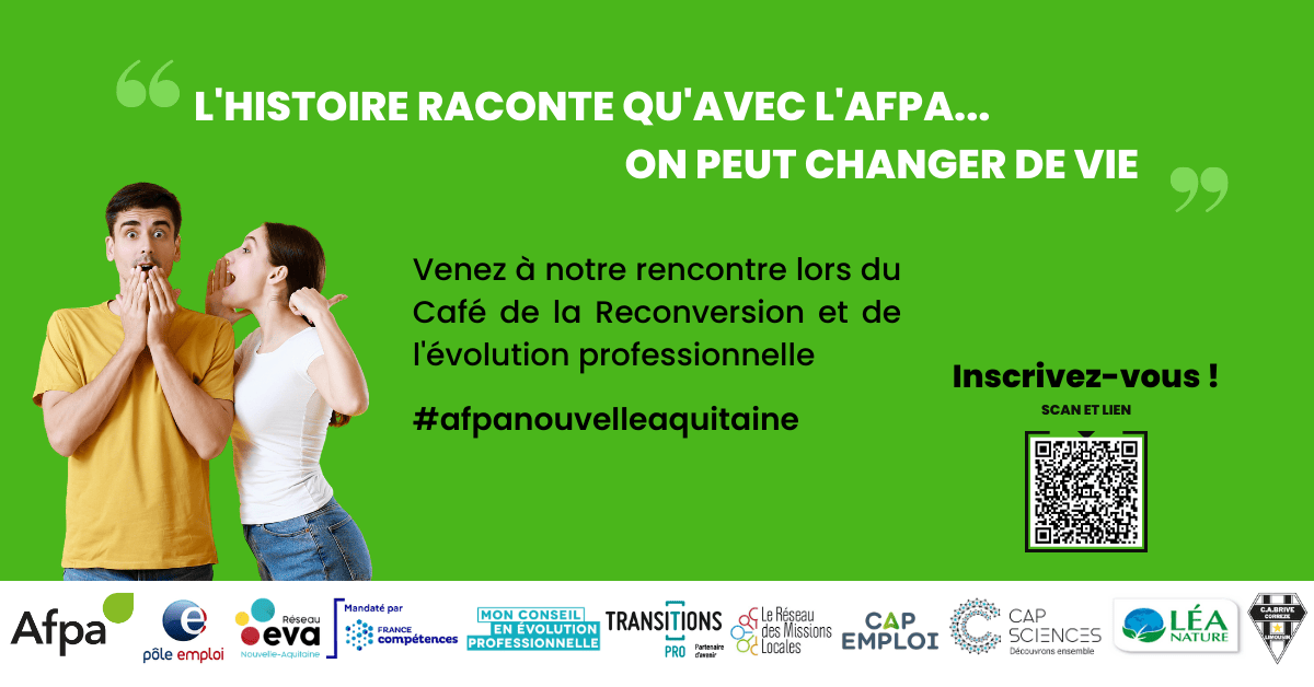 Café de la Reconversion et de l’Evolution professionnelle en Nouvelle Aquitaine !