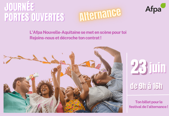 Prends ton billet pour le Festival de l'Alternance Nouvelle-Aquitaine