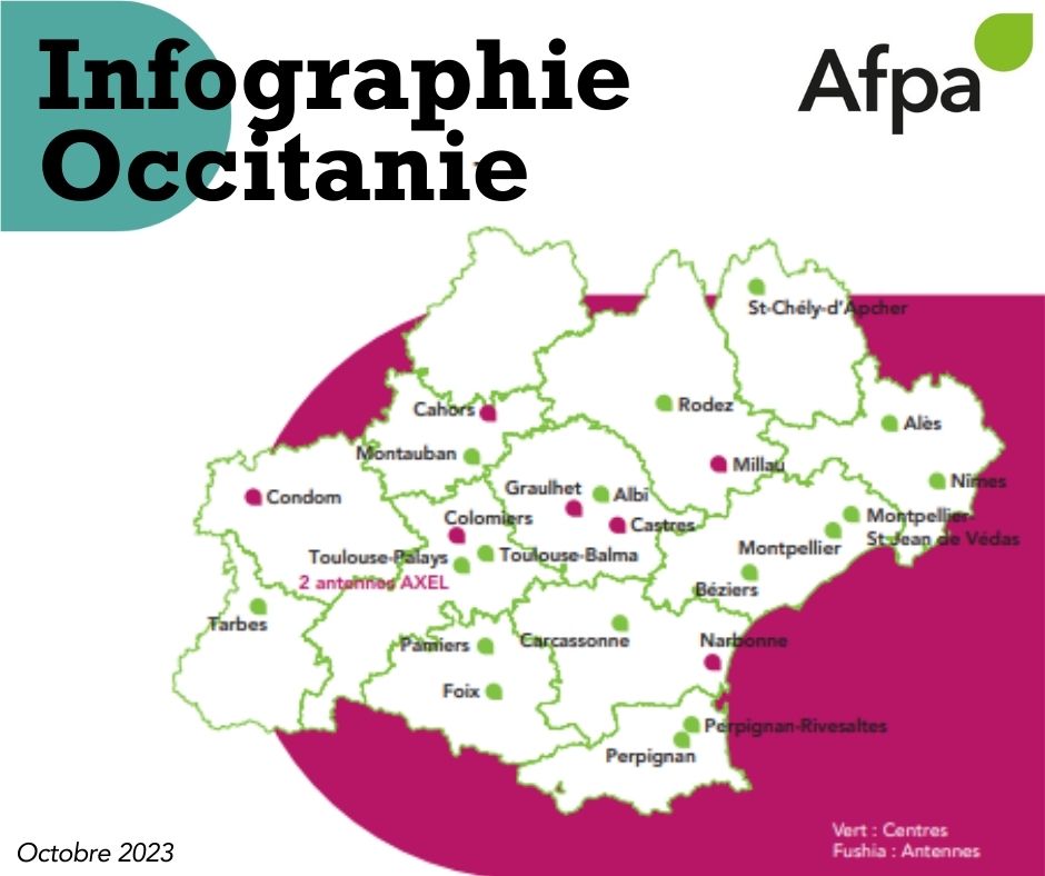 Nouvelle infographie régionale de l’Afpa Occitanie