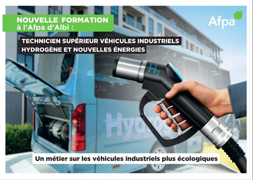 Formation à l'Afpa Occitanie : Technicien Supérieur Véhicules Industriels Hydrogène et Nouvelles Énergies