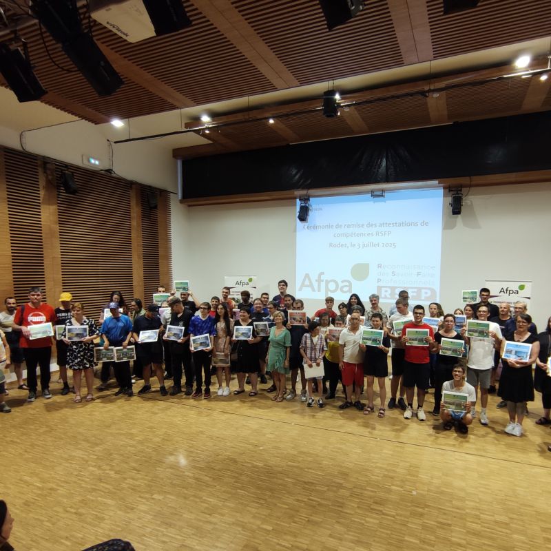 Cérémonie de valorisation des compétences pour les salariés de l’IAE et les usagers des structures médicosociales de l’Aveyron