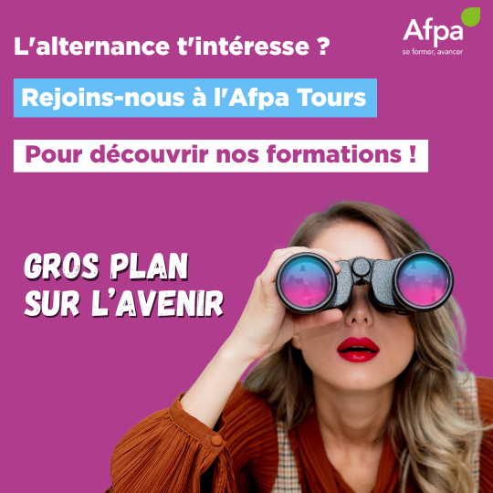 Découvrez les offres en alternance de l'Afpa Tours