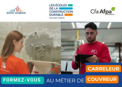 Forme-toi aux métiers du bâtiment à Rennes avec l’AFPA et les Écoles de la Construction Durable par Saint-Gobain