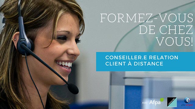 L'Afpa vous propose pour une formation en ligne de conseiller-ère relation client à distance.
