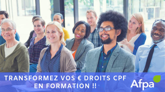 Transformez vos € droits CPF en formation !!